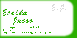 etelka jacso business card