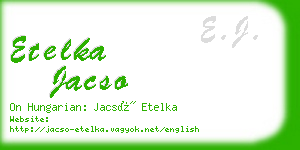 etelka jacso business card